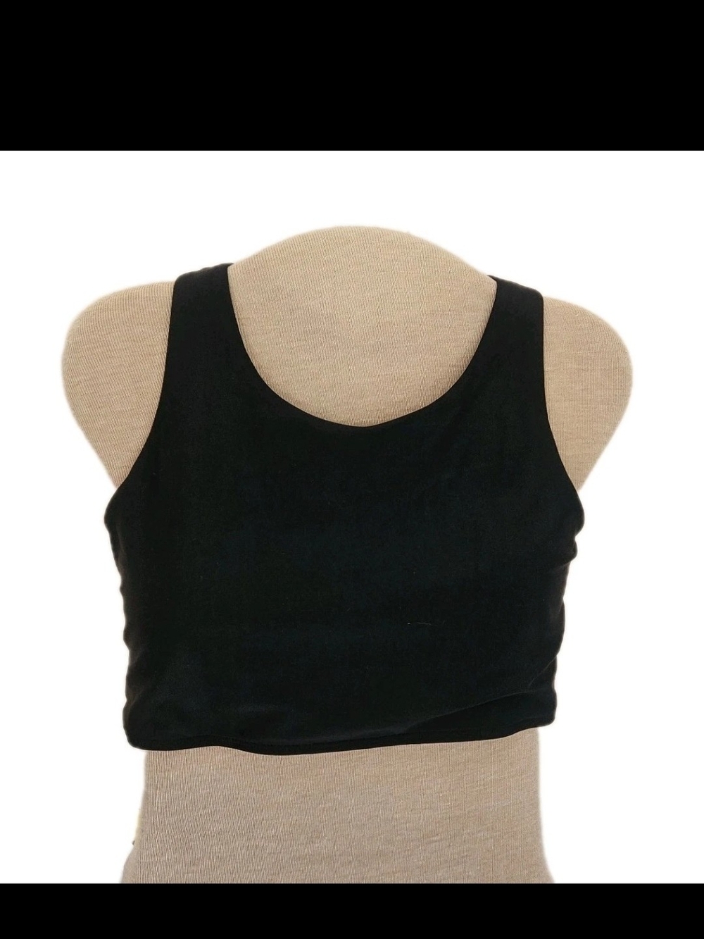 Baleaf Women’s Sports Bra High Neck Athletic Top Black Crisscross Back